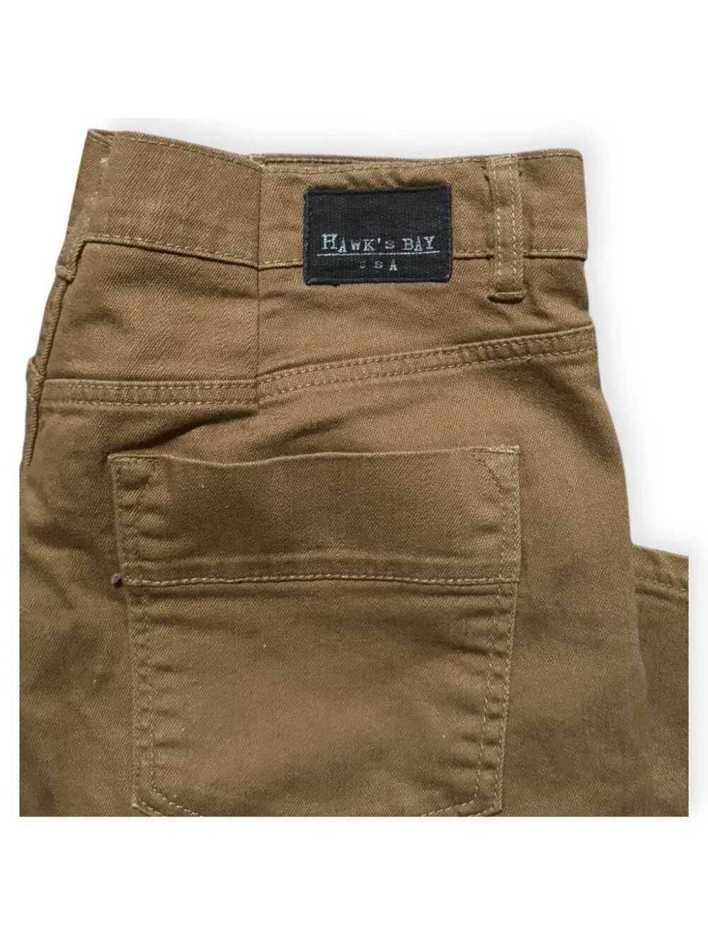 Hawks Bay USA Pants Mens 38/30 Tan Skinny Stretch Twill Casual Fit